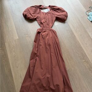 Abercrombie Poplin Dress w/ open back XSP